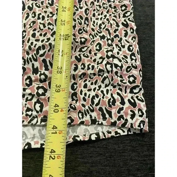 J.Crew Midi Wrap Dress S Small Soft Rayon Pink Leopard Tie Waist Work Office - Picture 8 of 8